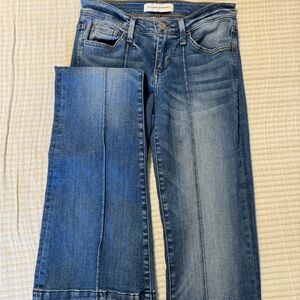 Flying Monkey pleated flare jeans